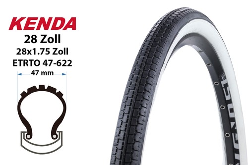 Zoll fahrrad reifen kenda - 28,